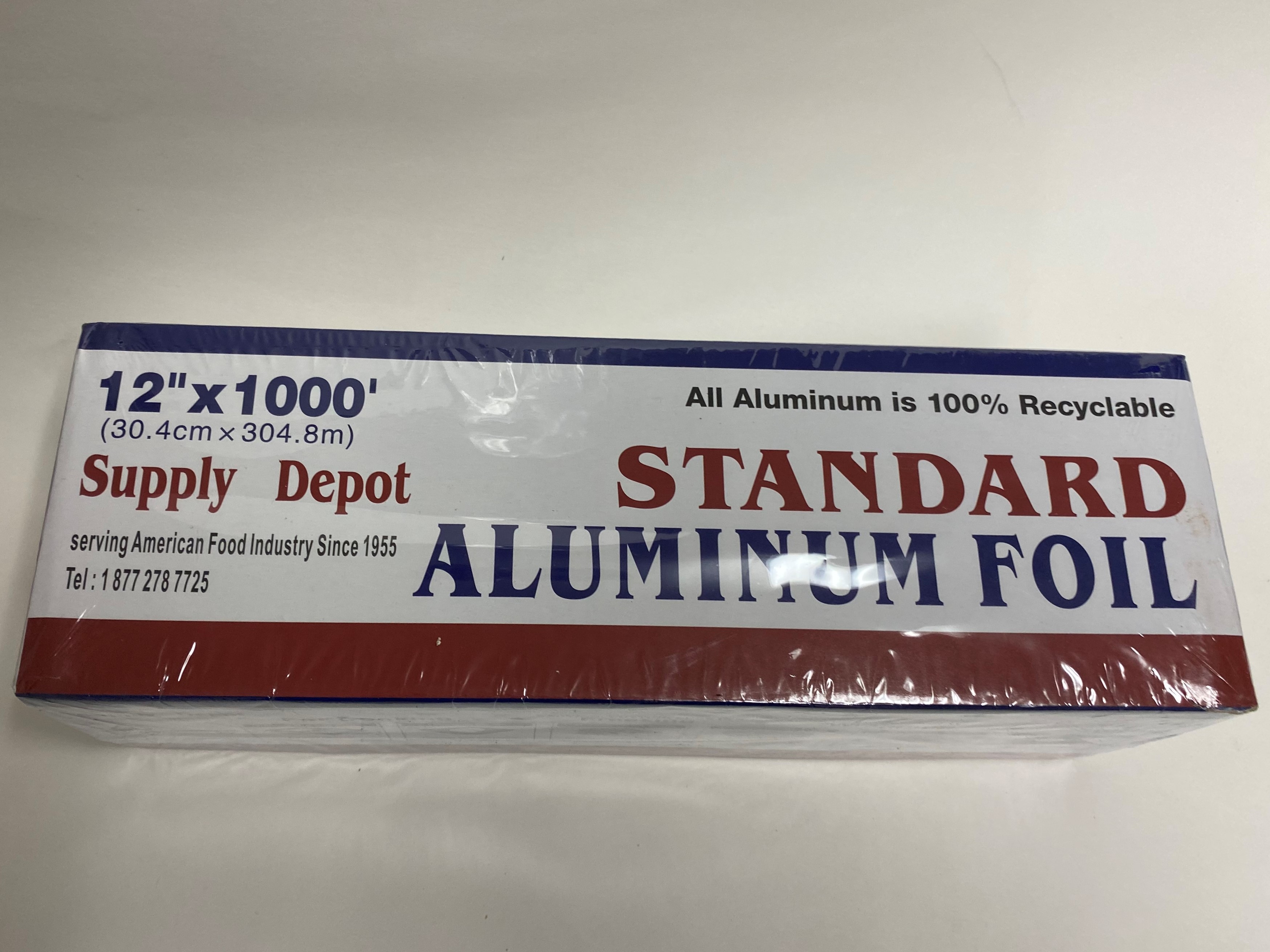 12x1000' Standard Aluminum Foil Roll